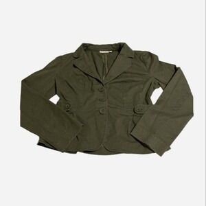 Halogen brand Olive Green and khaki army, military,utility,cotton blend blazer